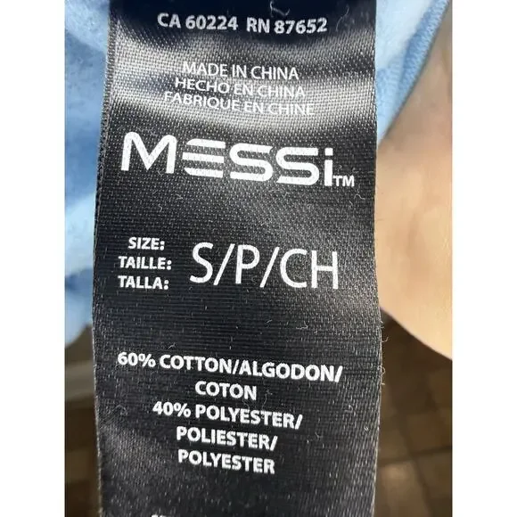 NWT Messi Collection Blue Pullover Hoodie Men’s M - Picture 5 of 6